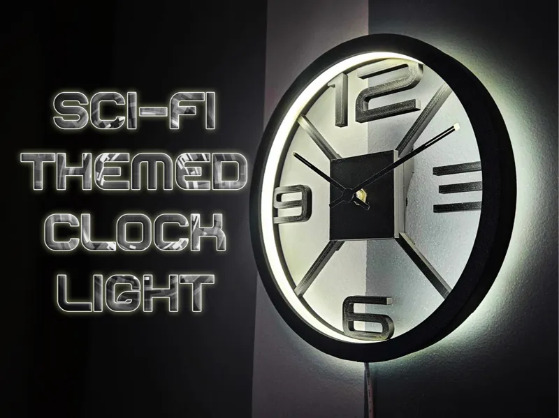 SCI-FI themed clock light
