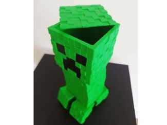 Minecraft Creeper Pen holder cup desk organizer