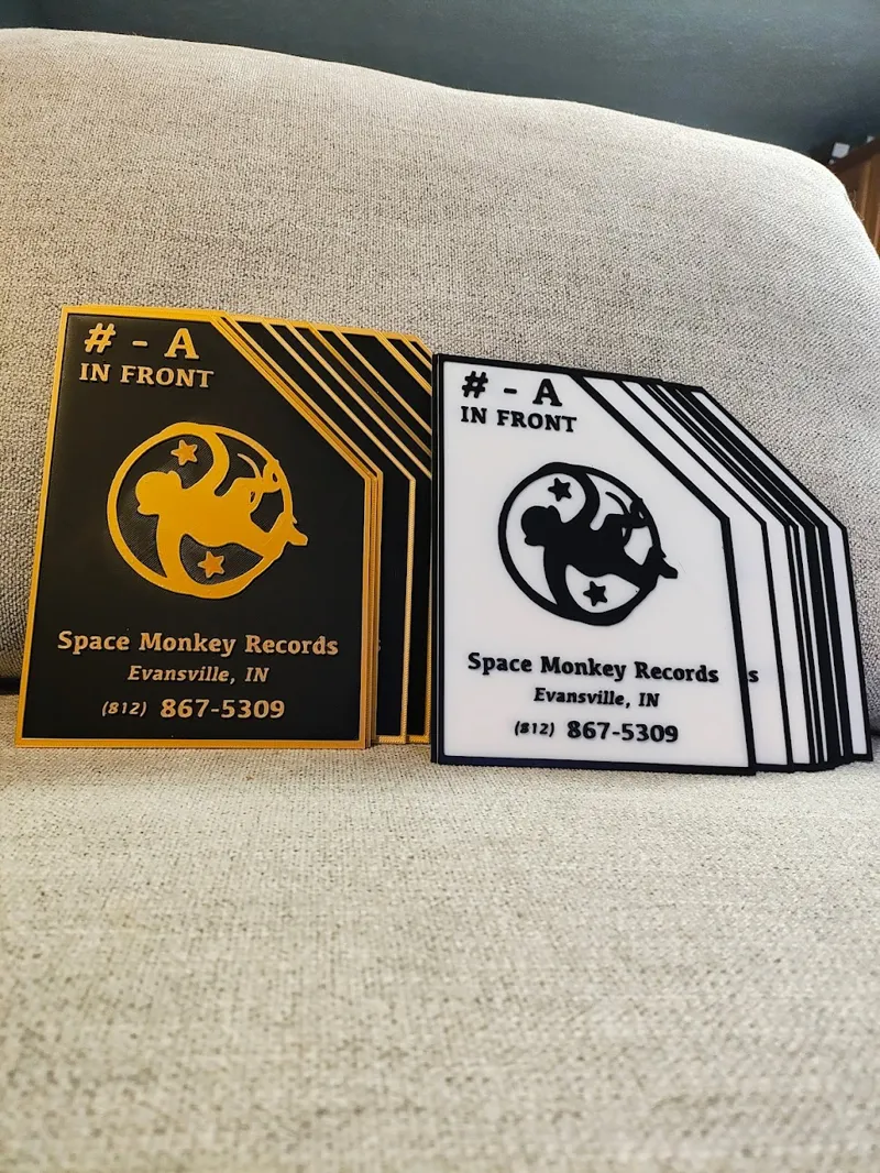 Alphabetized CD Collection Divider Set - Branded for Space Monkey Records 