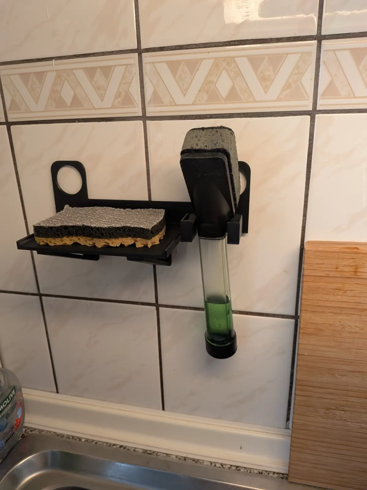 Kitchen Sink Sponge & Dish Wand Holder view 3