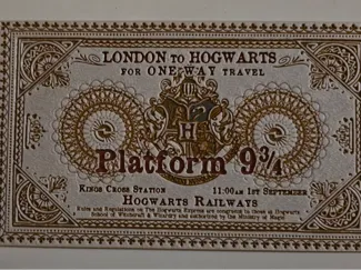 Hogwarts Express Ticket - Hueforge