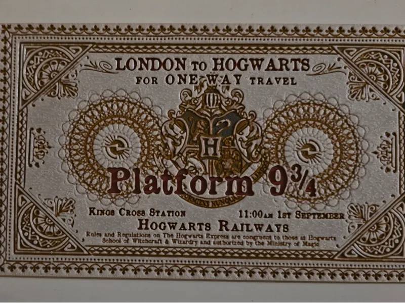 Hogwarts Express Ticket - Hueforge