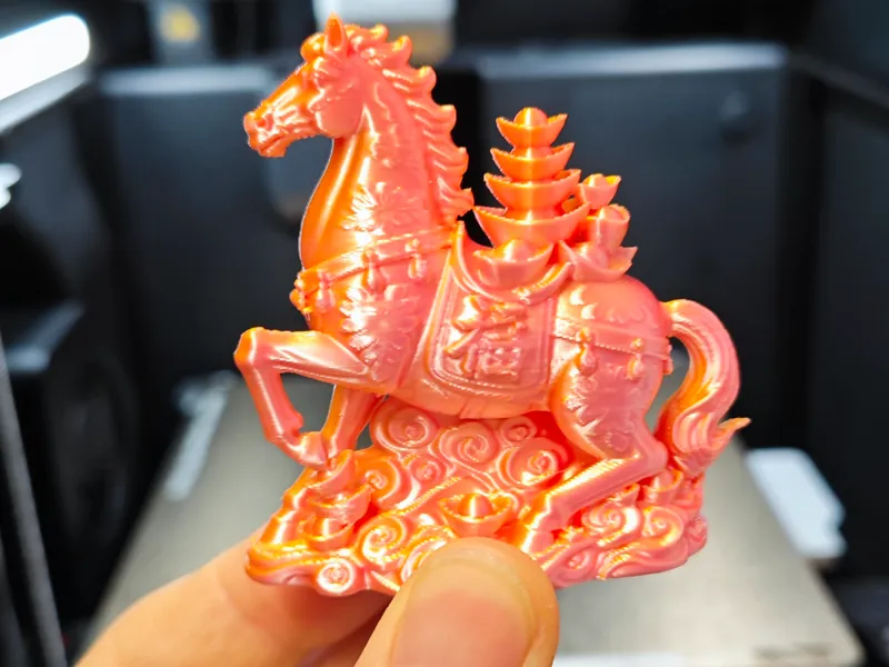 马年新年小摆件马上有财祥云福马