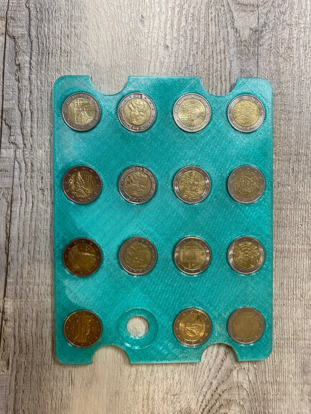 2 Euro Frame for 16 Coins by Claus Rathberger MakerWorld: Download Free ...