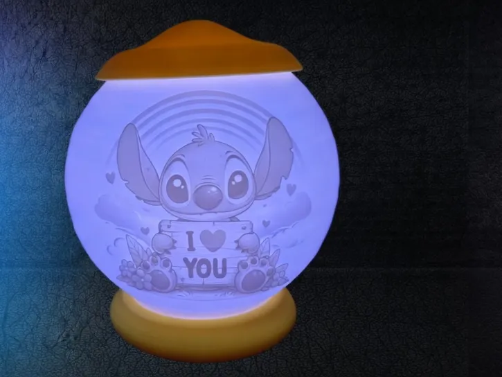 Lilo & Stich Lampe 05 Bambulab kit 01 Lichtlampe