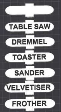Name clips for cables