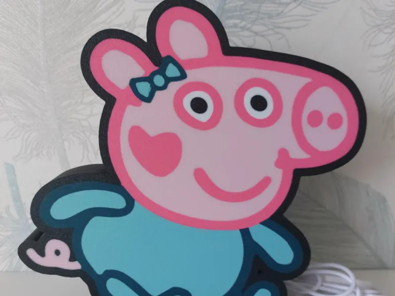 Evie pig lightbox