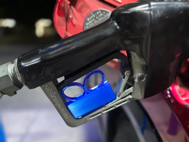 Hands Free Gas Pump Block