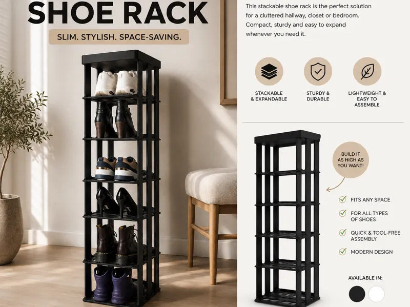 Stackable Modular Shoe Rack for Bambu Lab H2S