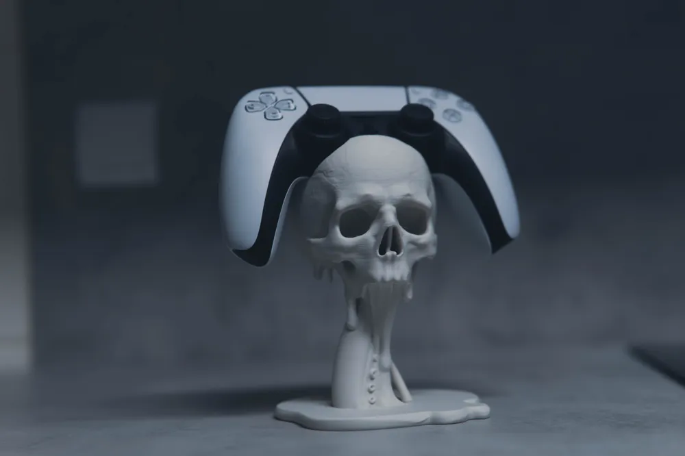 Skull & Tentacle Floating PS5 Controller Holder - Free 3D Print Model ...