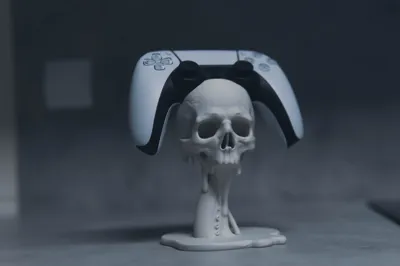 Skull & Tentacle Floating PS5 Controller Holder - Free 3D Print Model ...