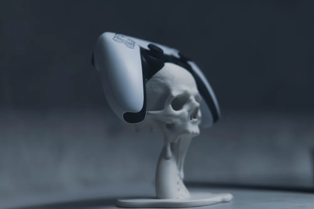 Skull & Tentacle Floating PS5 Controller Holder - Free 3D Print Model ...