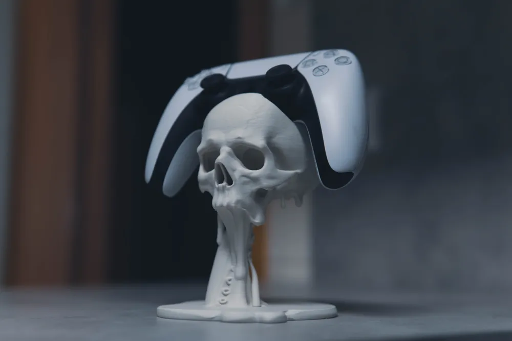 Skull & Tentacle Floating PS5 Controller Holder - Free 3D Print Model ...