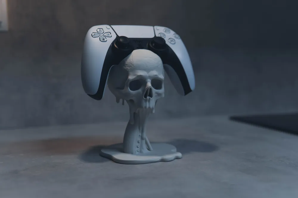 Skull & Tentacle Floating PS5 Controller Holder - Free 3D Print Model ...