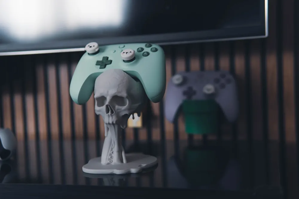 Skull & Tentacle Floating PS5 Controller Holder - Free 3D Print Model ...