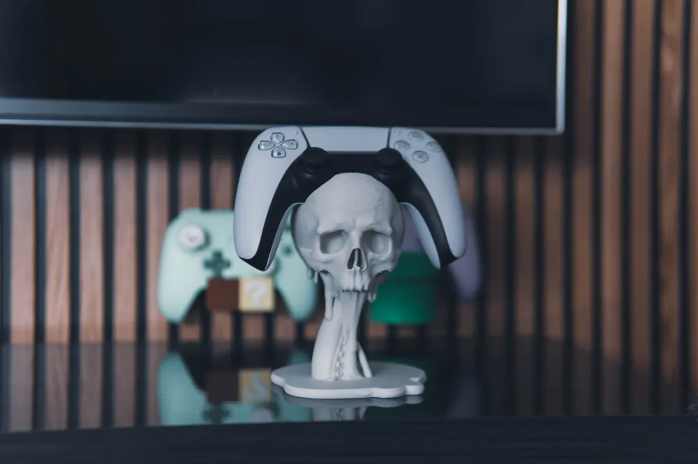 Skull & Tentacle Floating PS5 Controller Holder - Free 3D Print Model ...