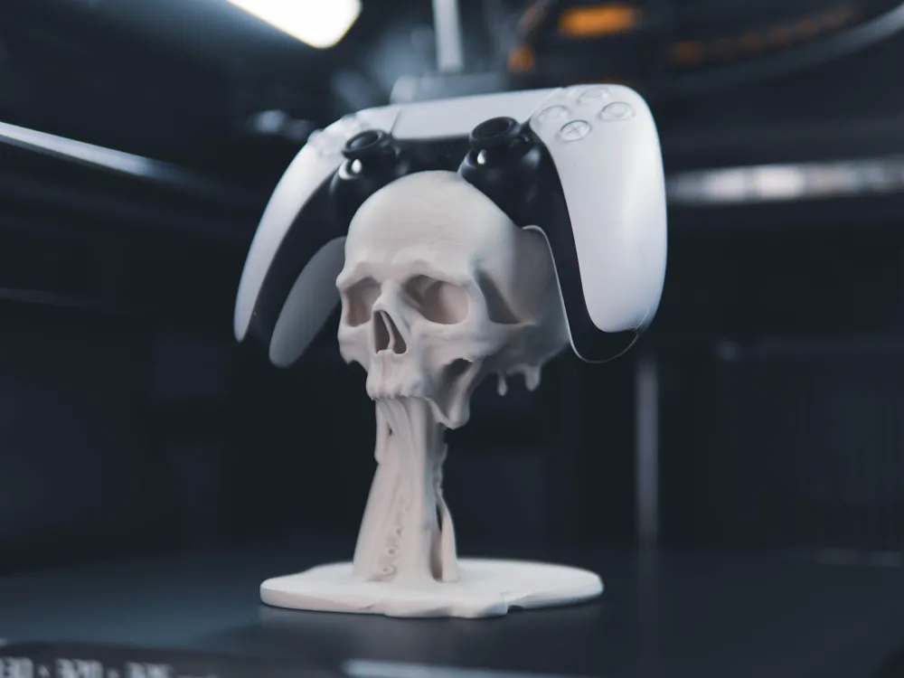 Skull & Tentacle Floating PS5 Controller Holder - Free 3D Print Model ...