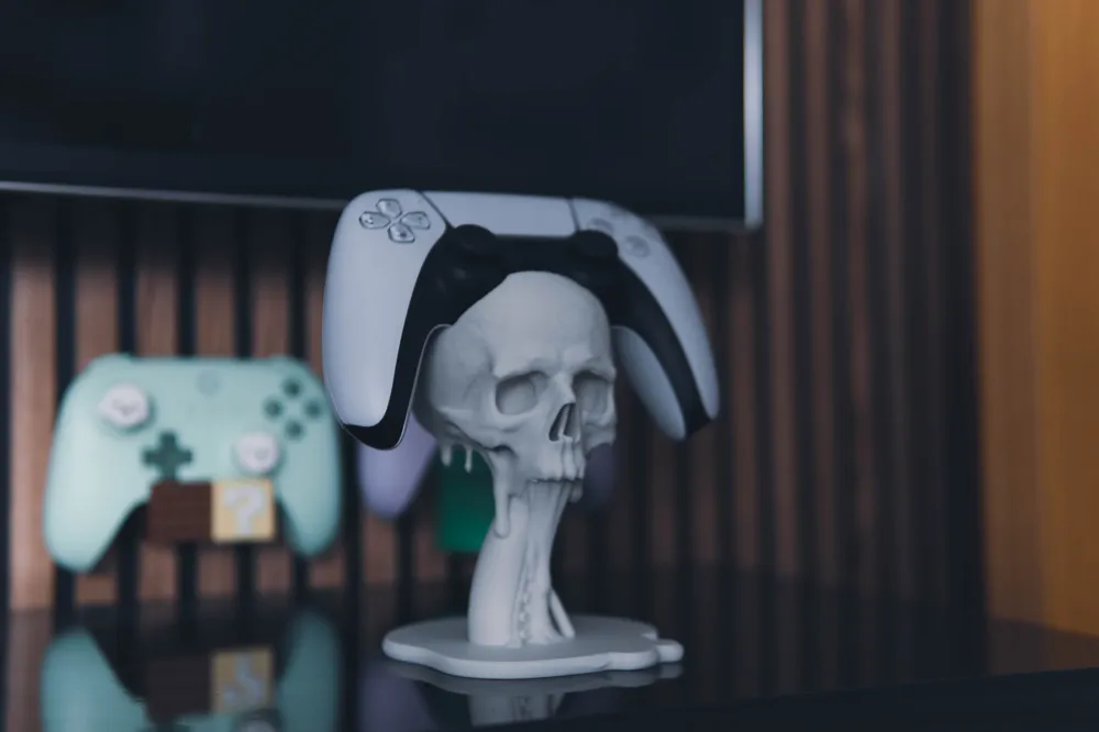 Skull & Tentacle Floating PS5 Controller Holder - Free 3D Print Model ...