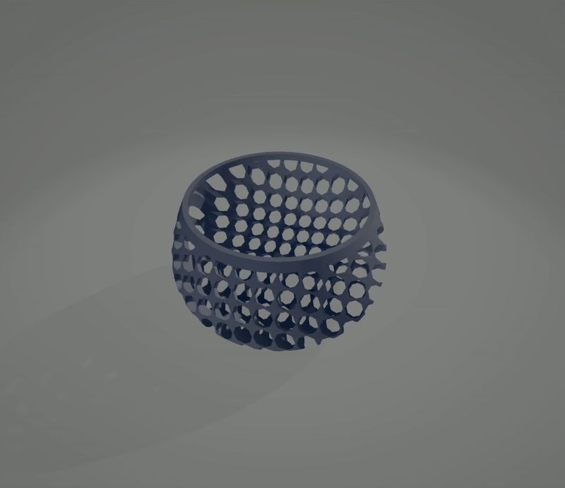modern mesh cup
