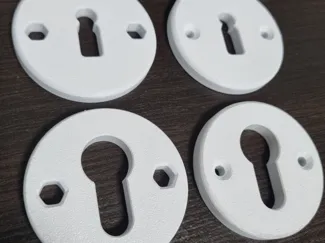 Door rosette keyhole cylinder lock