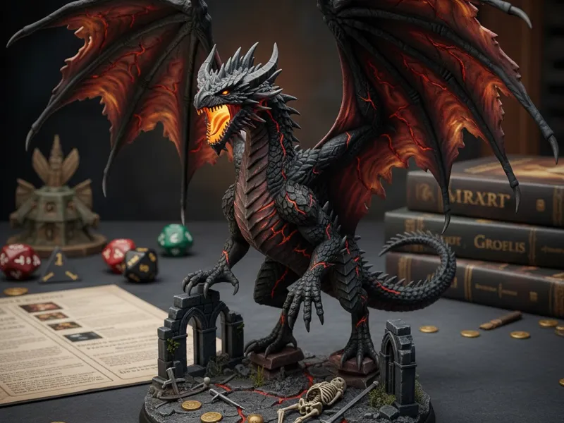Drache Schwarz DND