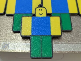 Noob from Roblox keychain