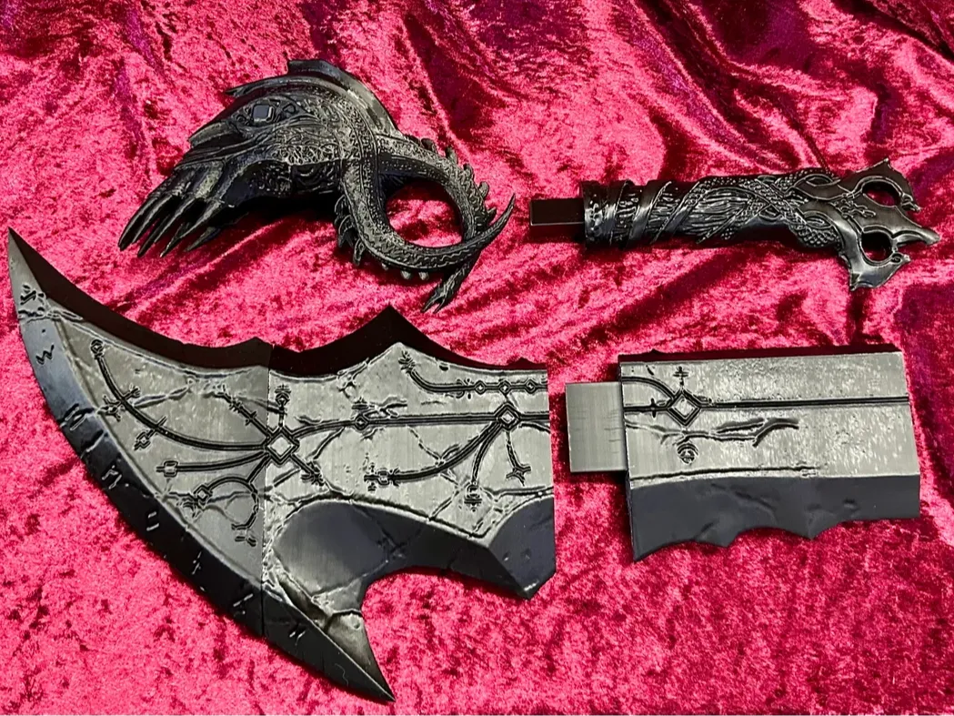 Kratos God of War - Blades of Chaos - Free 3D Print Model - MakerWorld
