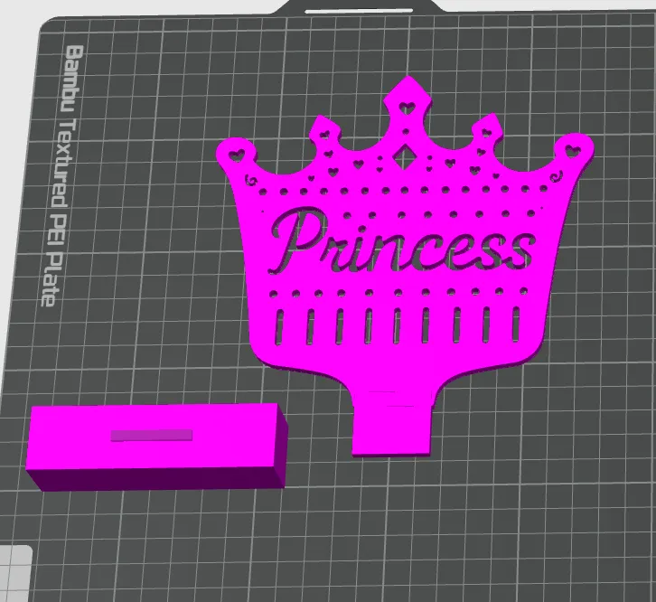 Princess Earring Holder view 2