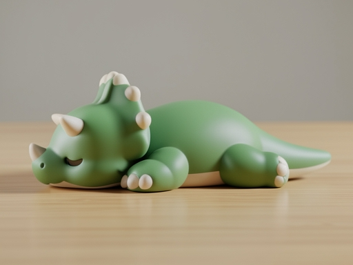 Mini Triceratops Vinyl Toy