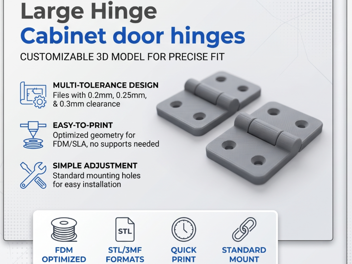 Heavy Duty Functional Hinge, DIY Furniture Door