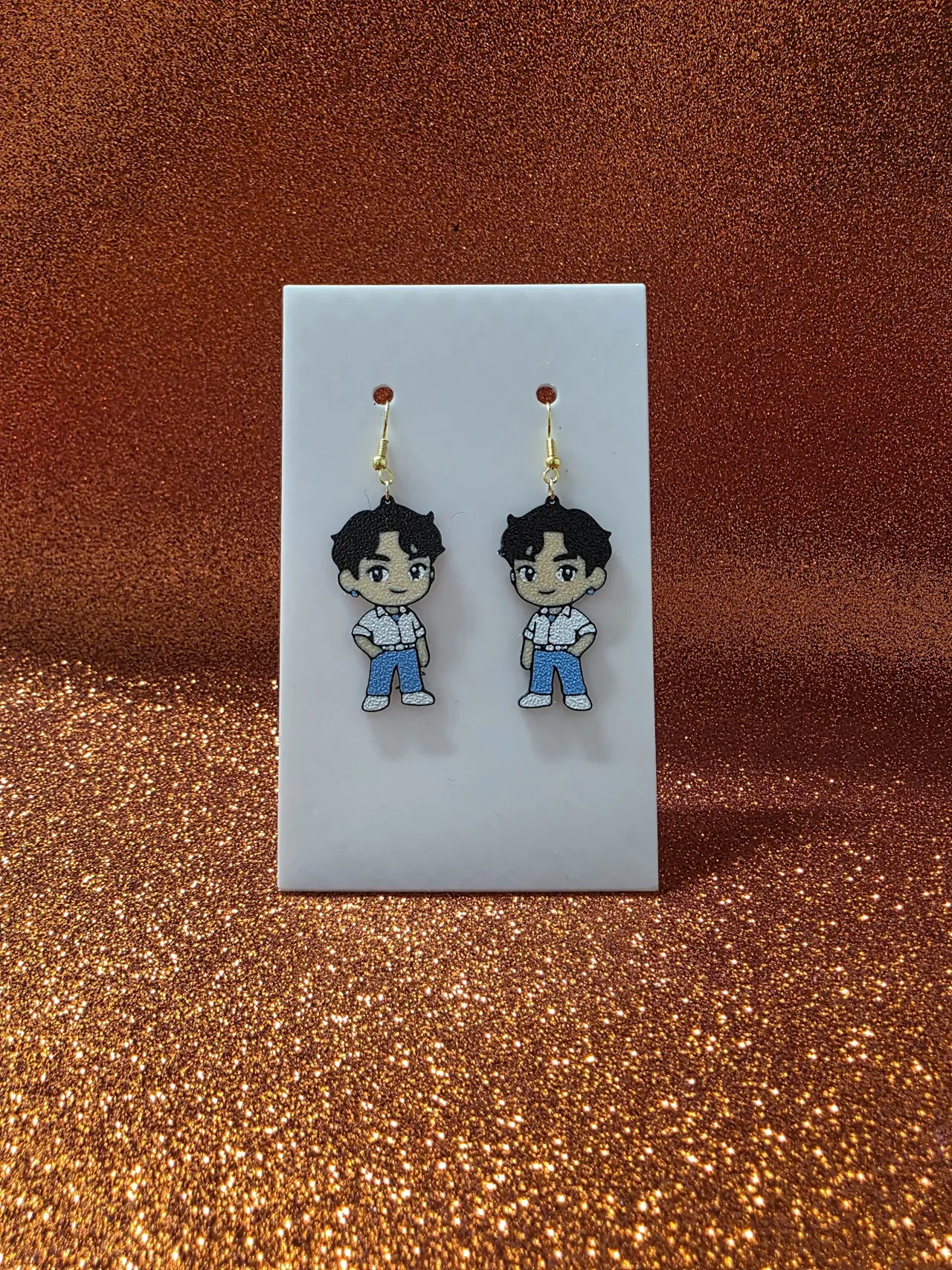 Jinu and bad Jinu Soda-Pop earrings view 3