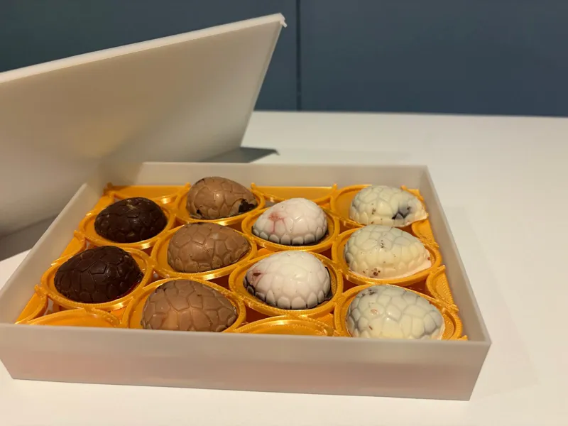 Osterpralinen Trays mit Box