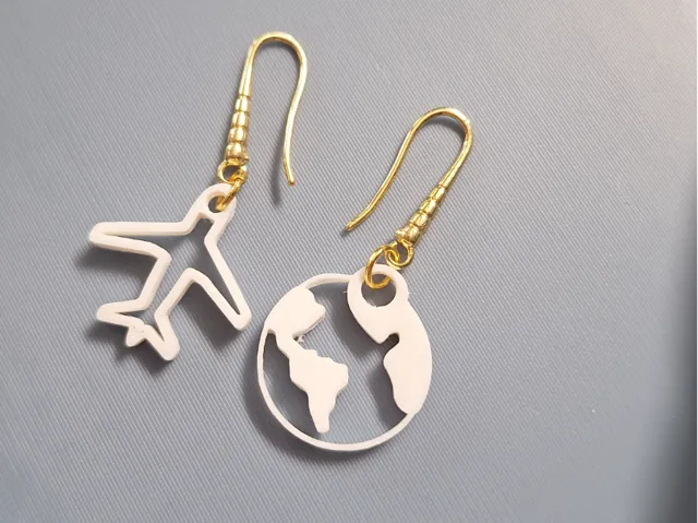Love Travel Earrings First Class Style, Every Day