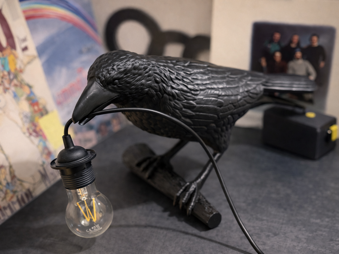 Nordic Raven Light Sculpture