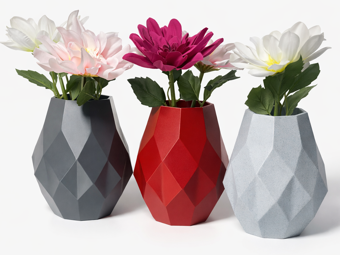 Low-Poly Vase | Modern Geometric Planter | Easy