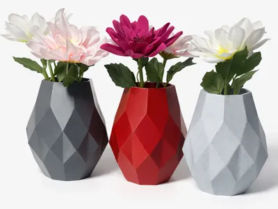 Low-Poly Vase | Modern Geometric Planter | Easy