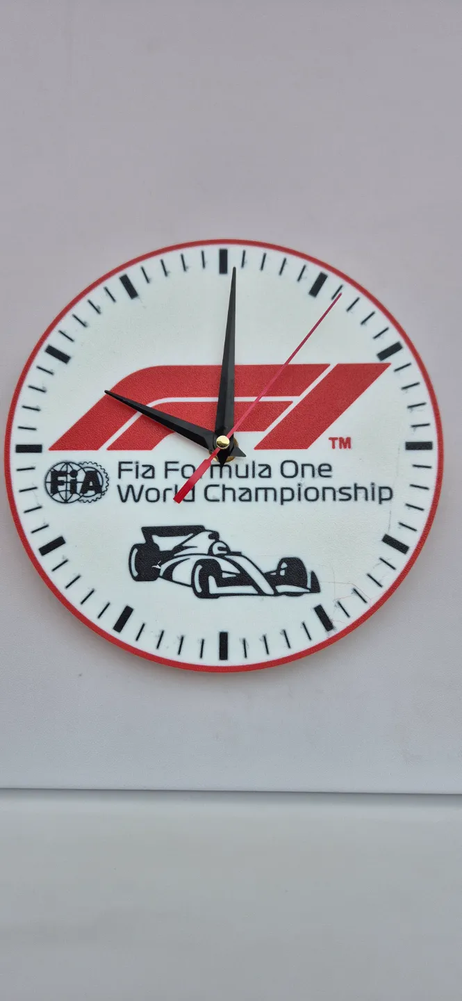 F1 clock, Formula 1 wall - stand clock, FIA by Jendapce - MakerWorld