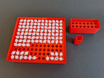 Small Gridfinity 2ml Tube storage Bin (25mm grid)