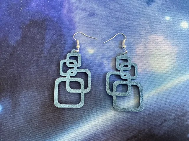 multi square earring