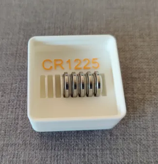 Gridfinity Coin cell for CR1225 with Text