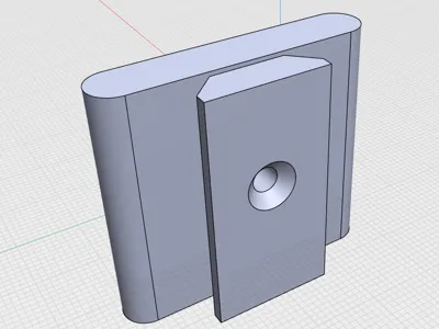 Modular Desk Edge Tool Screw Mount Bracket