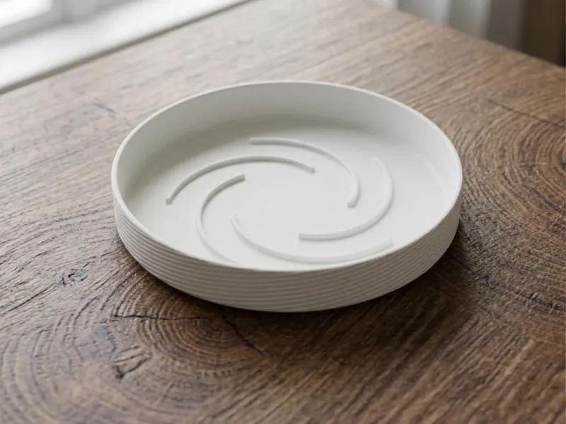Spiral Saucer - Enhanced Airflow & Drainage