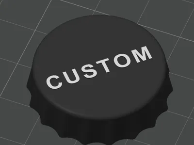 Reusable Bottle Cap (Personalizable)