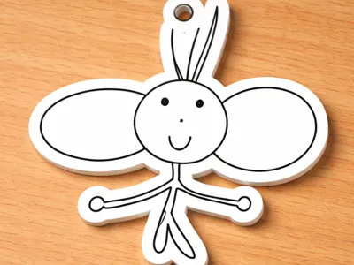 Stick Mann Key Chain 