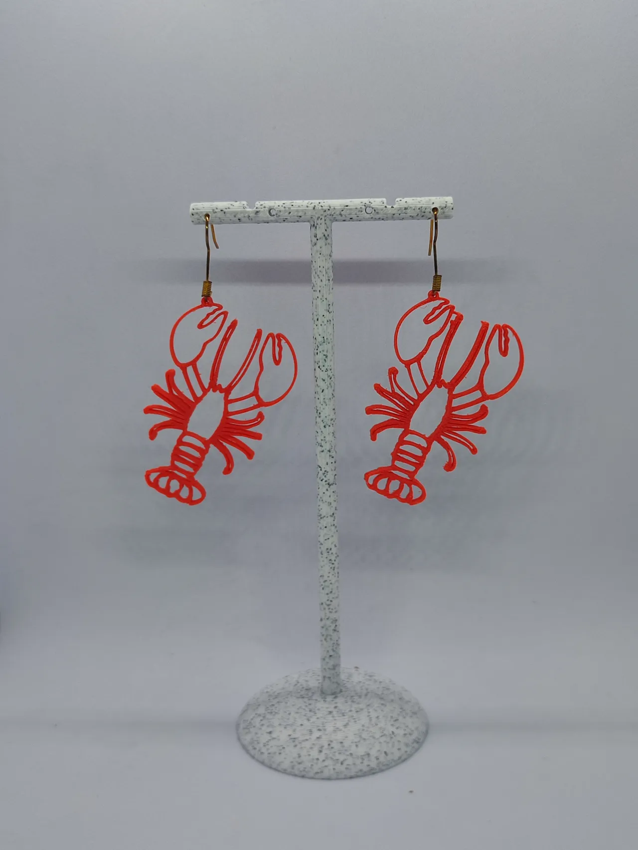 Aretes Langosta Roja view 2