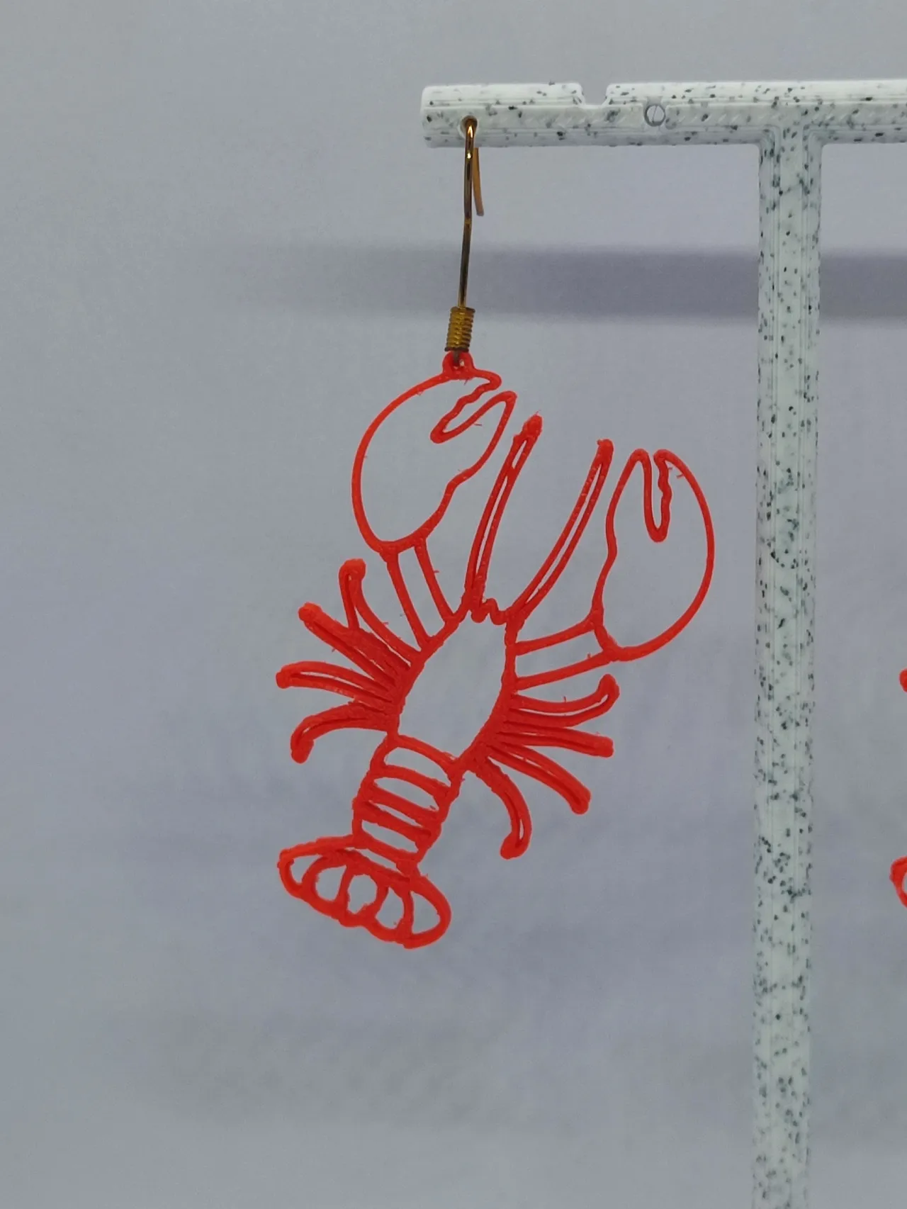 Aretes Langosta Roja view 4
