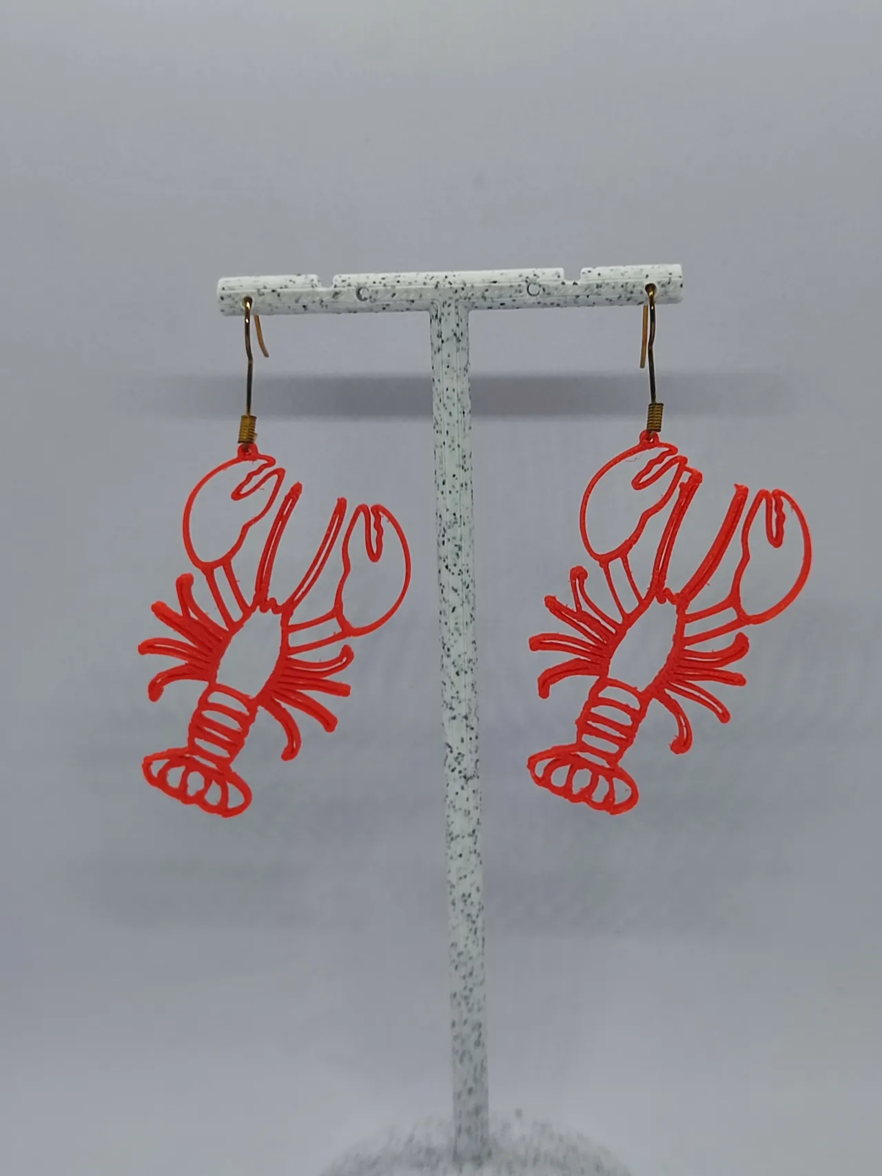 Aretes Langosta Roja view 3