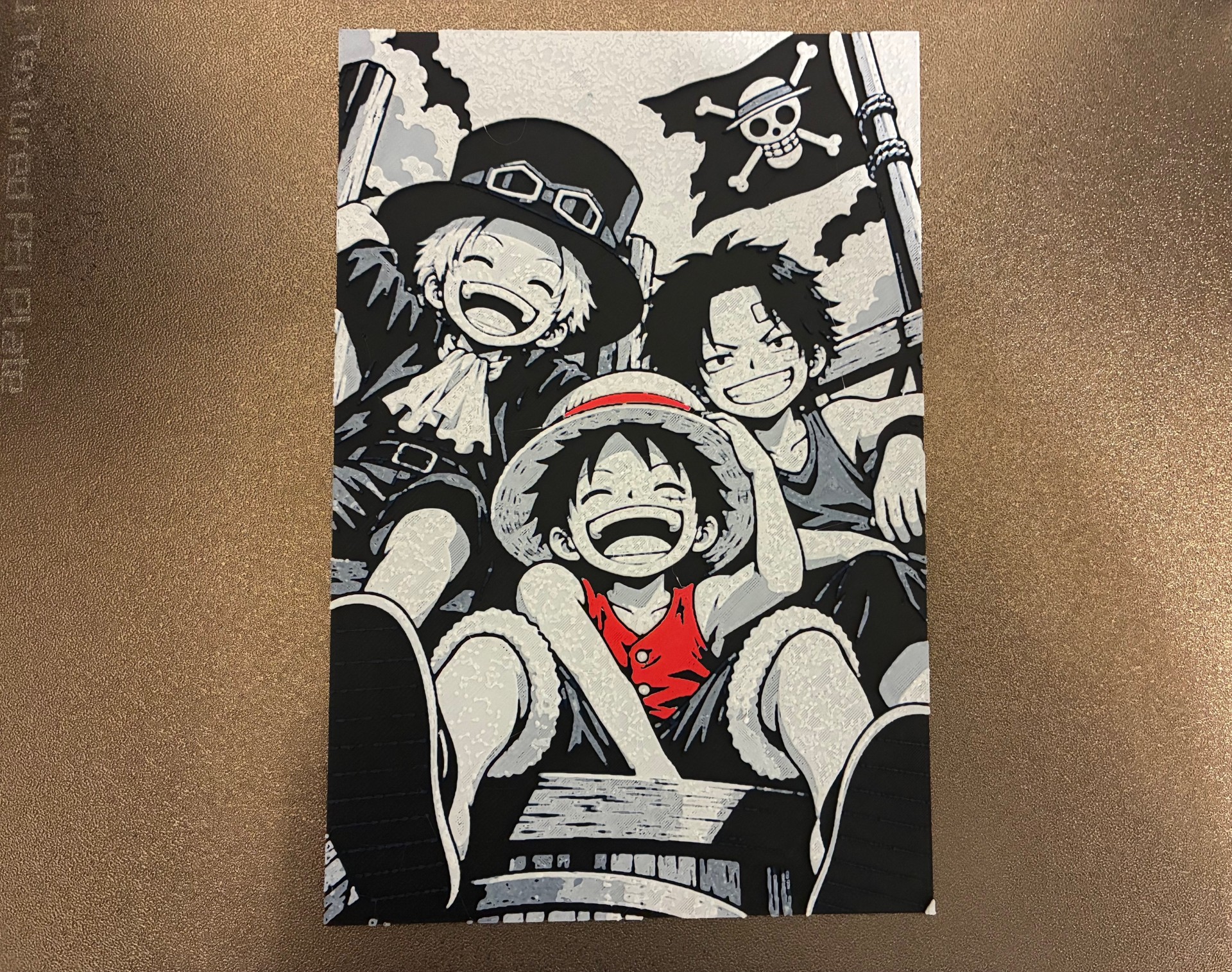 One Piece – Luffy, Ace & Sabo - HueForge - Free 3D Print Model - MakerWorld