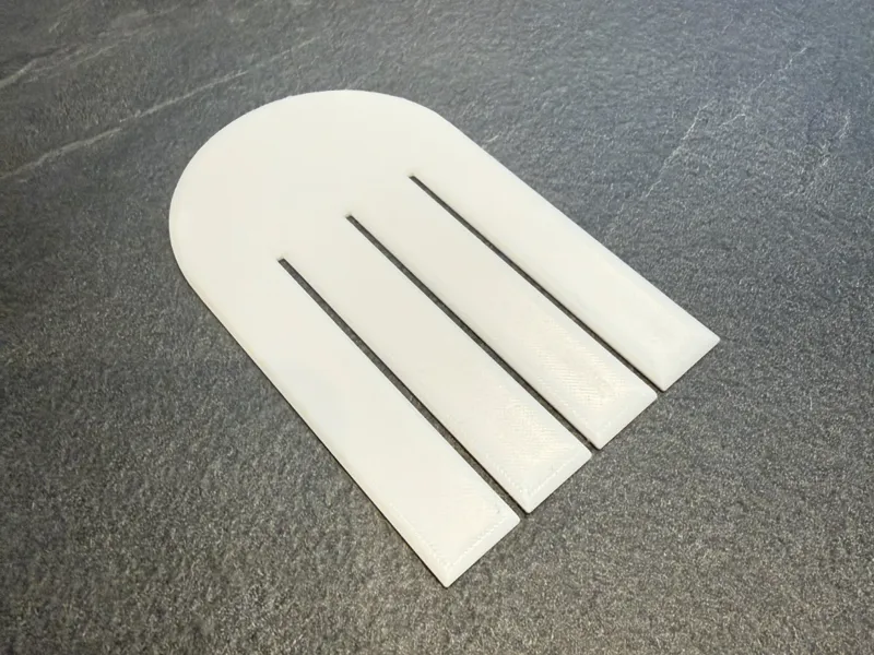 Danish pleated 4 heart stencil