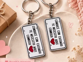 LLAVERO CON AMOR “Conduce con cuidado” 